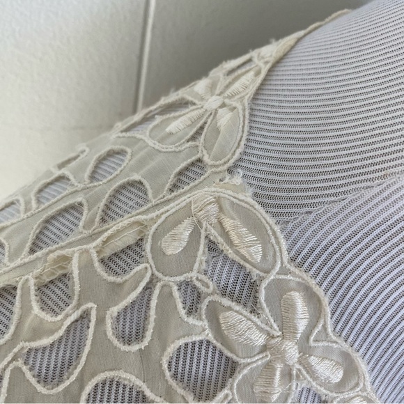 Flair Vintage Floral Lace Sheer Cardigan Cover Up Duster Jacket Elegant Sz M * - Picture 15 of 15